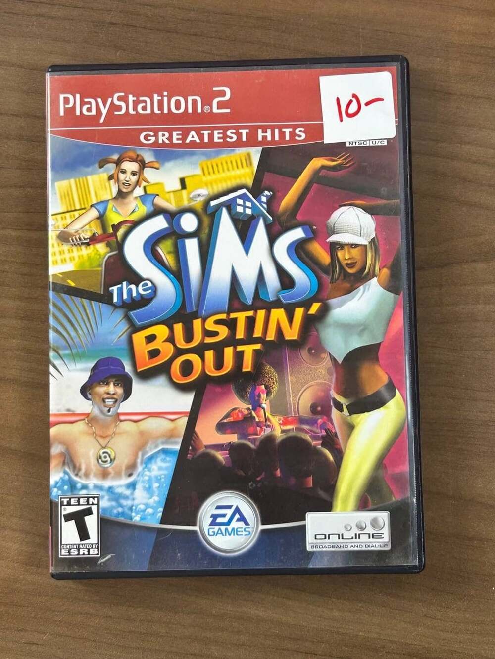 The Sims Bustin' Out PS2 PlayStation 2 2003 CIB Manual Black Label EA Games